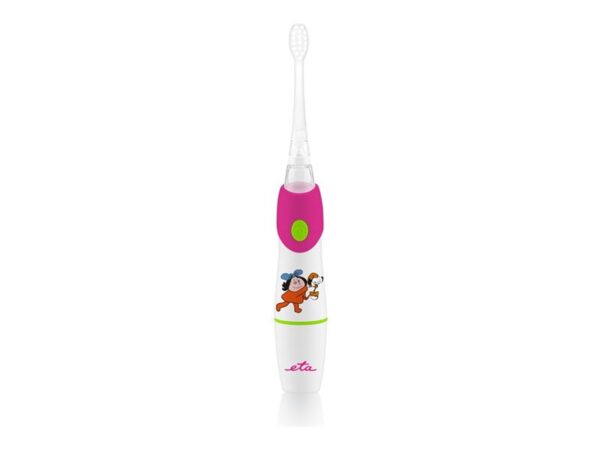 ETA | SONETIC Toothbrush | ETA071090010 | Battery operated | For kids | Number of brush heads included 2 | Number of teeth brushing modes Does not apply | Sonic technology | White/ pink - Image 2