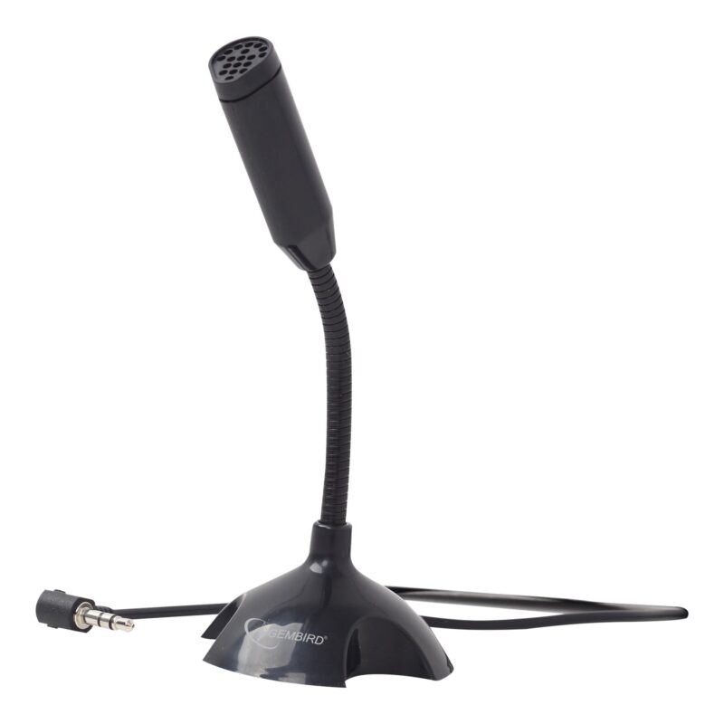 Gembird | Desktop microphone | MIC-D-02 | 3.5 mm | Black | 3.5 mm audio plug