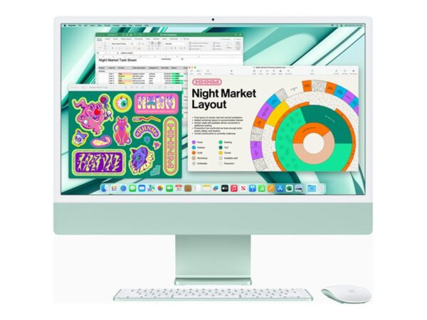 Apple iMac 24” 4.5K Retina, Apple  M3 8C CPU, 10C GPU/8GB/512GB SSD/Pink/SWE | Apple - Image 7