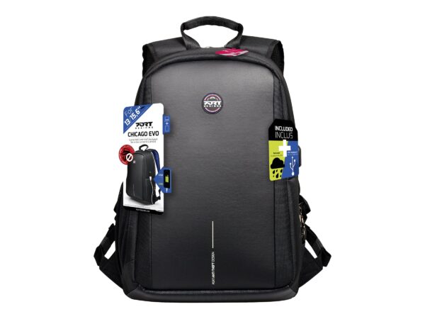 PORT DESIGNS | Chicago EVO | ANTI-THEFT | Fits up to size 15.6 " | Backpack | Black | 13-15.6 " | Shoulder strap - Image 15