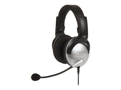 Koss | Headphones | SB45 | Wired | On-Ear | Microphone | Noise canceling | Silver/Black - Image 2