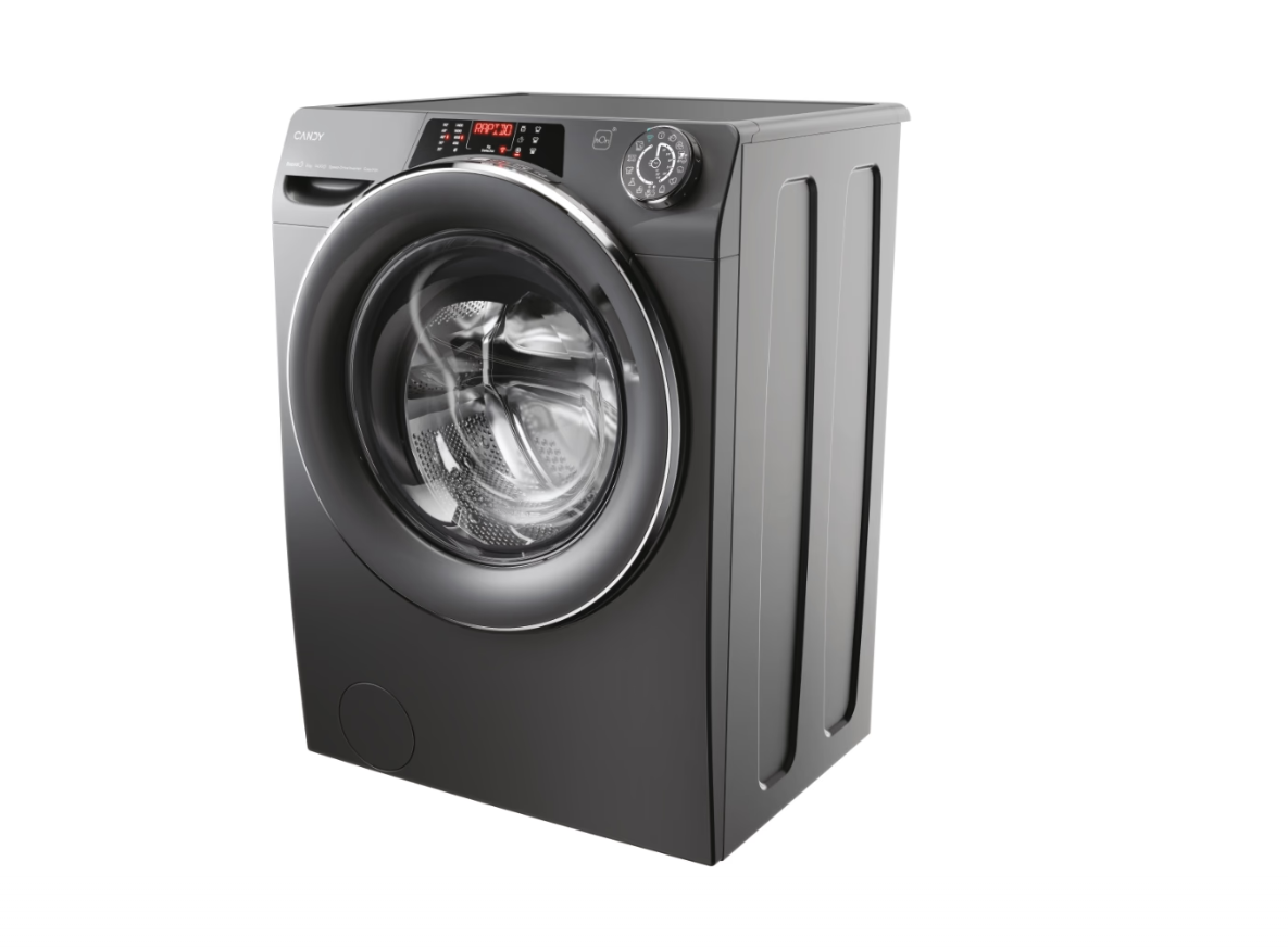 Candy Washing Machine | RO1484DWMCRT/1-S | Energy efficiency class A | Front loading | Washing capacity 8 kg | 1400 RPM | Depth 53 cm | Width 60 cm | Display | TFT | Steam function | Wi-Fi | Anthracite - Image 6
