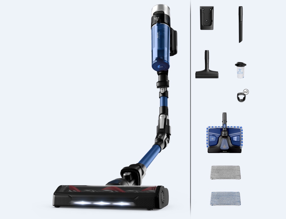 TEFAL Vacuum Cleaner | TY20C4WO X-Force Flex 9.60 Aqua | Cordless operating | Handstick | 250 W | Operating time (max) 45 min | Blue | Warranty 24 month(s) - Image 7