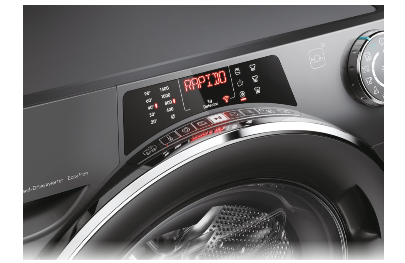 Candy Washing Machine | RO1484DWMCRT/1-S | Energy efficiency class A | Front loading | Washing capacity 8 kg | 1400 RPM | Depth 53 cm | Width 60 cm | Display | TFT | Steam function | Wi-Fi | Anthracite - Image 10