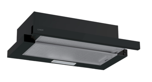 Candy Hood | CBT60RBG | Telescopic | Energy efficiency class C | Width 60 cm | 402 m³/h | Mechanical | LED | Black - Image 3