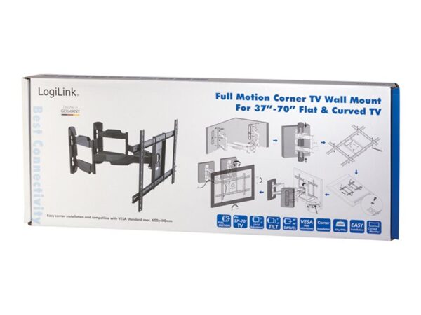 Logilink BP0047 TV Wall mount, 37"-70". corner mount | Logilink - Image 6