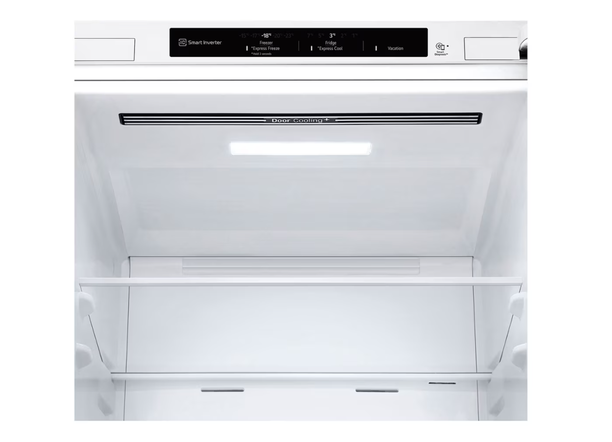 LG Refrigerator | GBV3100ESW | Energy efficiency class E | Free standing | Combi | Height 186 cm | No Frost system | Fridge net capacity 234 L | Freezer net capacity 110 L | Display | 35 dB | White - Image 5