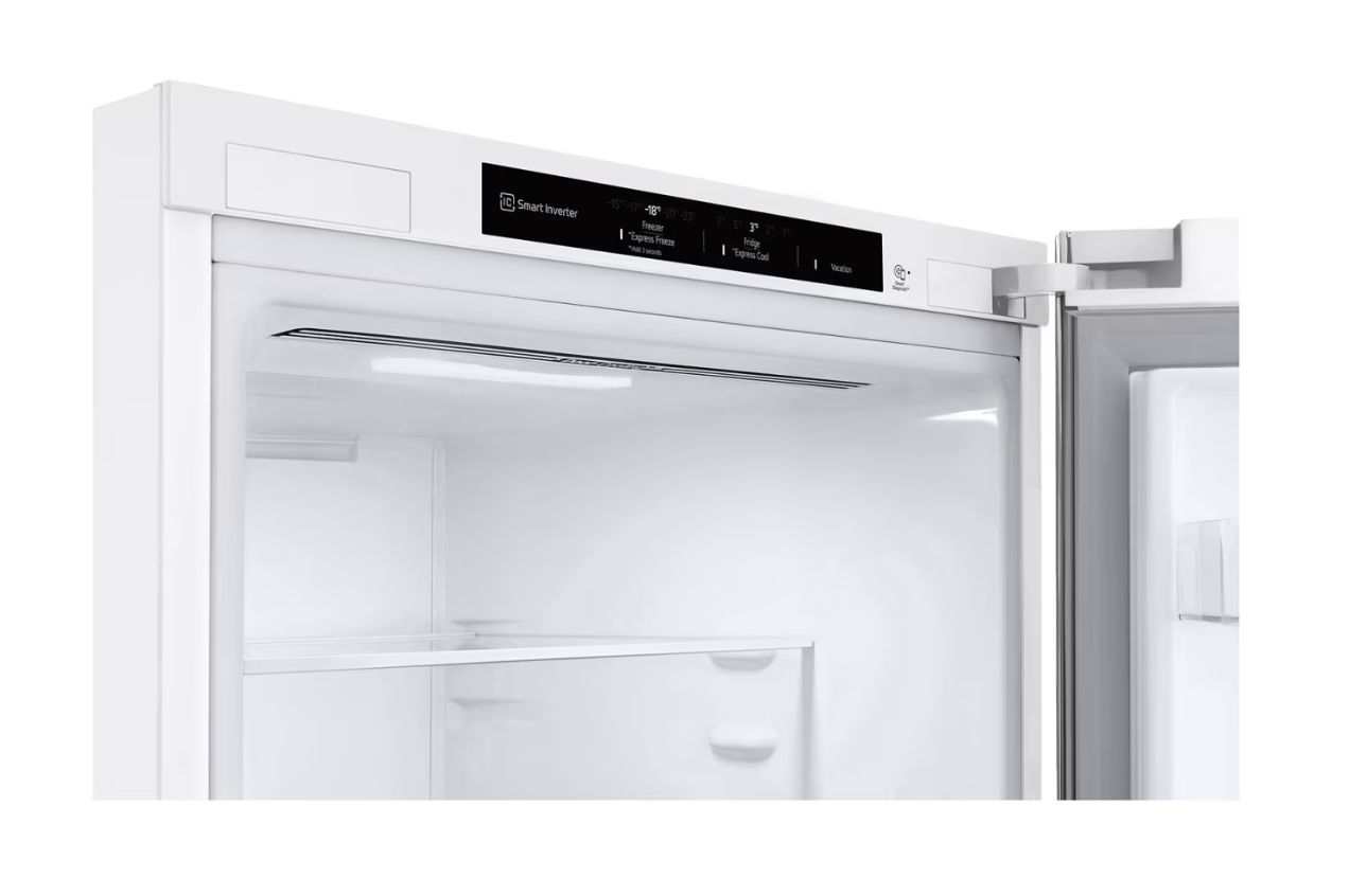 LG Refrigerator | GBV3100ESW | Energy efficiency class E | Free standing | Combi | Height 186 cm | No Frost system | Fridge net capacity 234 L | Freezer net capacity 110 L | Display | 35 dB | White - Image 6