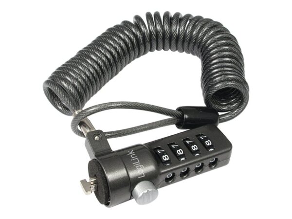 Logilink NBS004,  Notebook Coil Cable Lock, black - Image 2