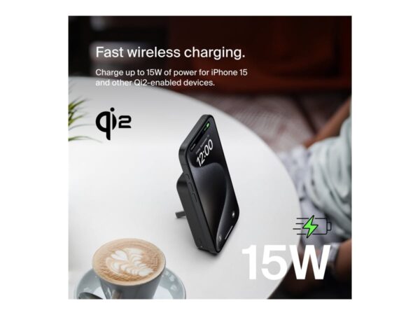 Belkin BoostCharge Pro Magnetic Power Bank with Qi2 15W 10K | 10000 mAh | Black - Image 11