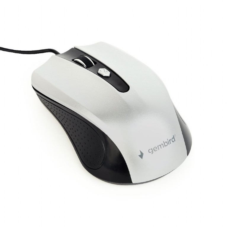 Gembird | Mouse | MUS-4B-01-BS | Standard | USB | Black/ silver - Image 3