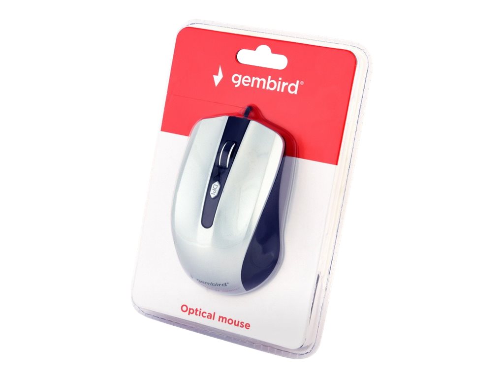Gembird | Mouse | MUS-4B-01-BS | Standard | USB | Black/ silver - Image 5