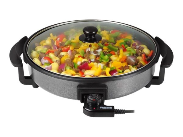 Tristar | Multifunctional grill pan | PZ-2963 | Diameter 30 cm | Black | Fixed handle - Image 2
