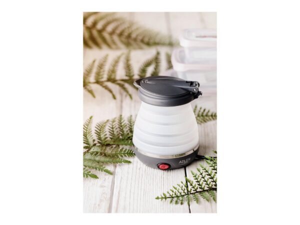 Adler | Travel kettle | AD 1279 | Electric | 750 W | 0.6 L | Silicon | White - Image 10