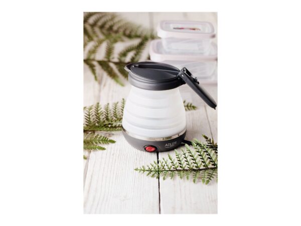 Adler | Travel kettle | AD 1279 | Electric | 750 W | 0.6 L | Silicon | White - Image 11