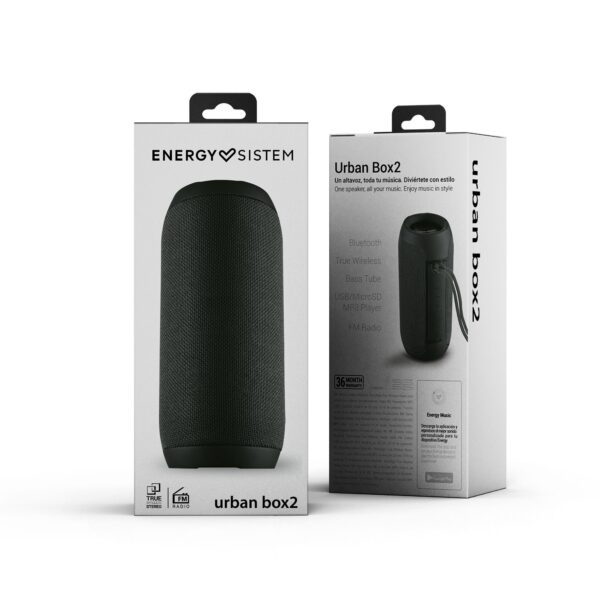 Energy Sistem | Speaker | Urban Box 2 | 10 W | Bluetooth | Onyx | Wireless connection - Image 9