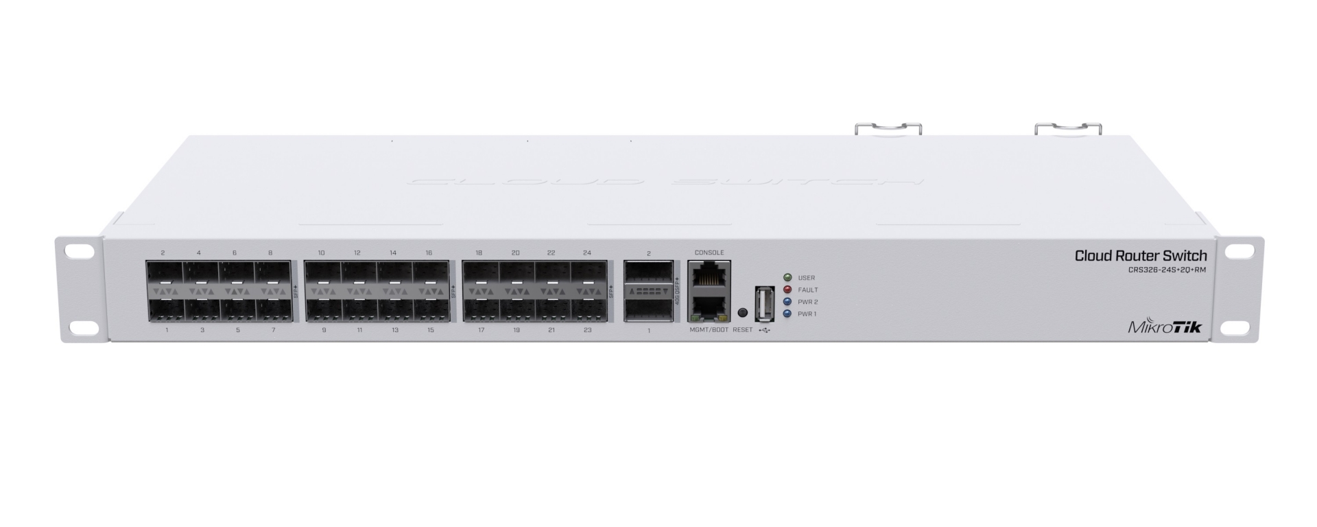 MikroTik Cloud Router Switch 326-24S+2Q+RM with RouterOS L5, 1U rackmount Enclosure - Image 3