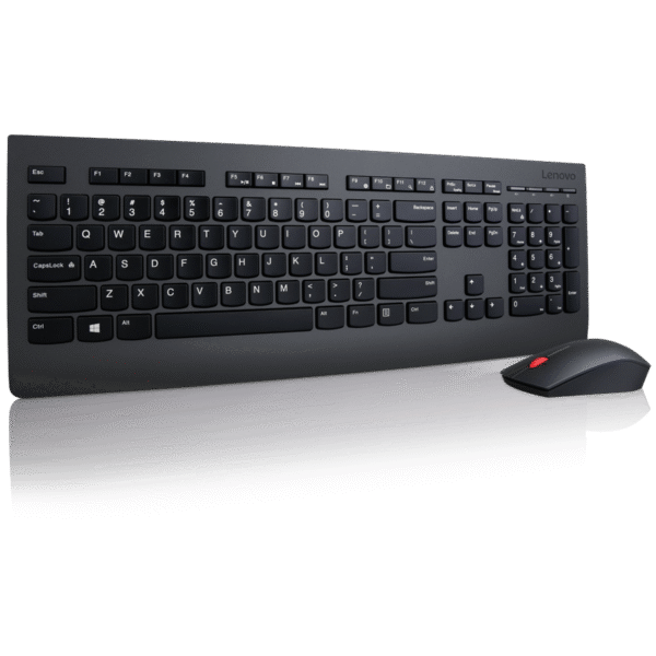 Lenovo | Professional | Professional Wireless Keyboard and Mouse Combo - US English with Euro symbol | Keyboard and Mouse Set | Wireless | Mouse included | US | Black | US English | Numeric keypad | Wireless connection