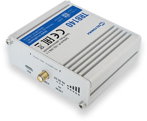 LTE Router | TRB140 | No Wi-Fi | 10/100/1000 Mbit/s | Ethernet LAN (RJ-45) ports 1 | Mesh Support No | MU-MiMO No | 2G/3G/4G | Antenna type 1 x SMA for LTE | 1 x Virtual network interface via micro USB | 24 month(s) - Image 2