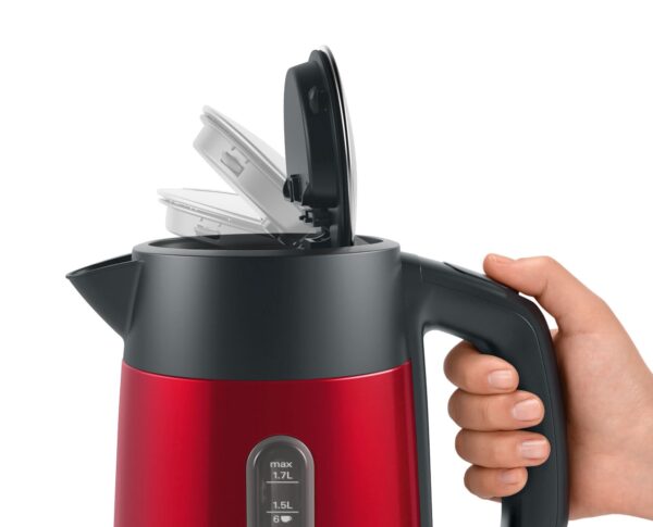 Bosch | Kettle | DesignLine TWK4P434 | Electric | 2400 W | 1.7 L | Stainless steel | 360° rotational base | Red/Black - Image 7