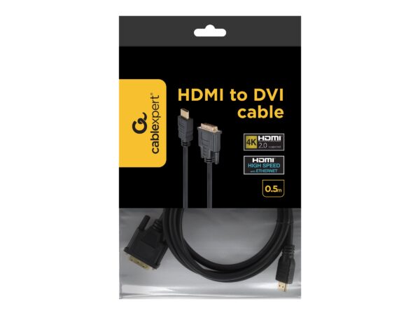 Gembird monitoriaus kabelis HDMI/DVI-DM (18+1) 1.8m | Cablexpert | HDMI to DVI-D | 1.8 m - Image 9
