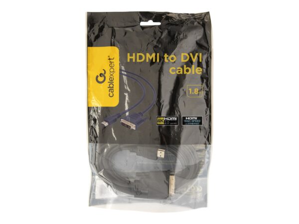 Gembird monitoriaus kabelis HDMI/DVI-DM (18+1) 1.8m | Cablexpert | HDMI to DVI-D | 1.8 m - Image 10