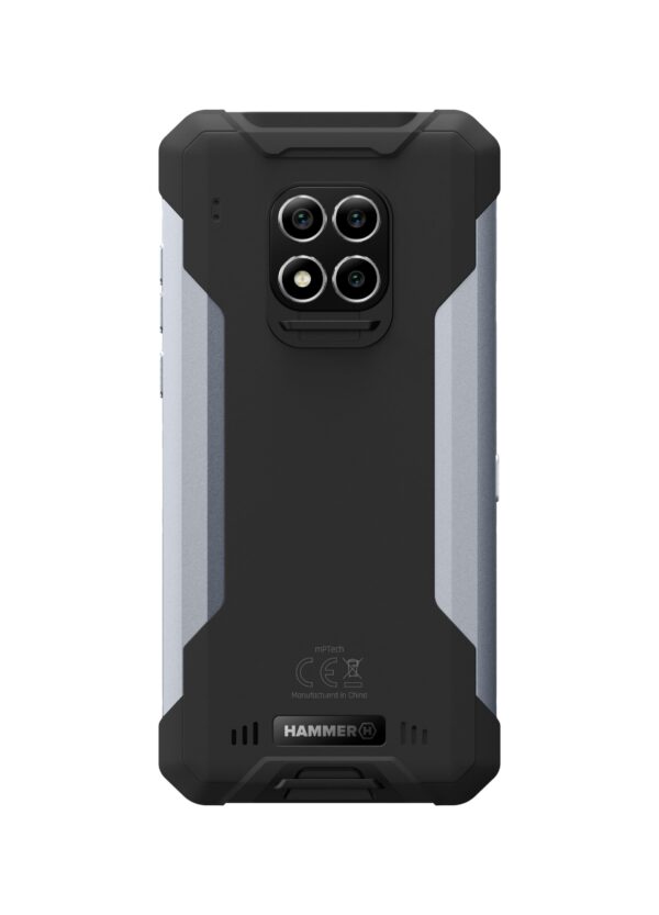 Hammer Construction | Silver | 6 " | IPS | 1080 x 2160 pixels | Mediatek | G85 | Internal RAM 6 GB | 128 GB | microSD | Dual SIM | Nano SIM | 3G | 4G | Main camera resolution 16 MP | Secondary camera resolution 8 MP | Android | 12 | 6000 mAh - Image 6