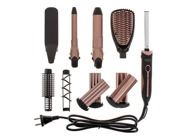 Camry | Hair Styler | CR 2024 | 1200 W | Black/Rose gold - Image 2
