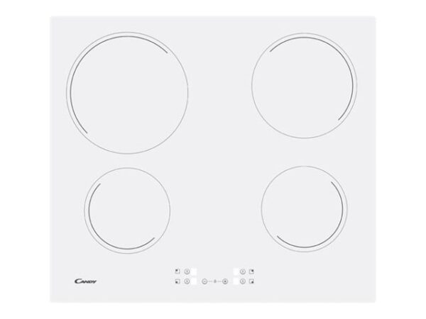 Candy | Hob | CH64CCW | Vitroceramic | Number of burners/cooking zones 4 | Touch | White - Image 2