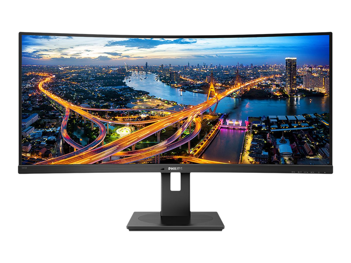 Philips | Curved UltraWide | 345B1C | 34 " | VA | WQHD | 21:9 | 100 Hz | 5 ms | 3440 x 1440 | 300 cd/m² | HDMI ports quantity 1 | Black | Warranty 24 month(s) - Image 4