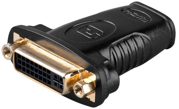 Goobay | HDMI/DVI-I adapter, gold-plated | 68690 | Black | HDMI female (Type A) | DVI-I female Dual-Link (24+5 pin)