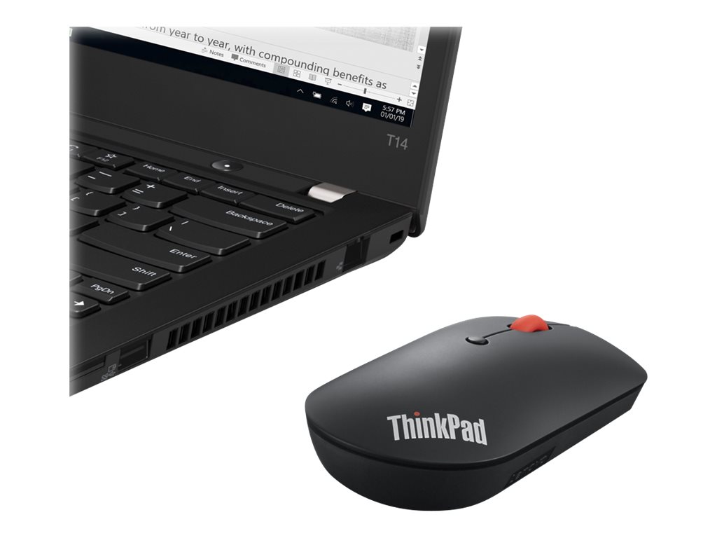 Lenovo | ThinkPad Bluetooth Silent Mouse | Wireless | Bluetooth 5.0 | Black | 1 year(s) - Image 20