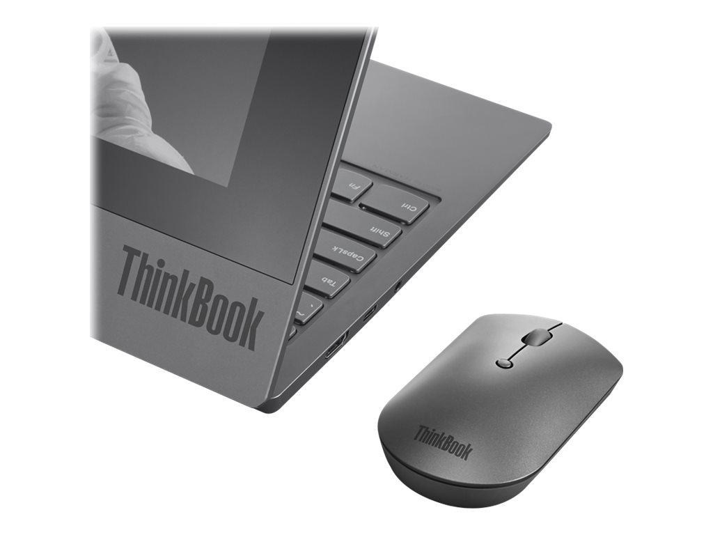 Lenovo | ThinkBook Bluetooth Silent Mouse | Wireless | Bluetooth 5.0 | Iron Grey | 1 year(s) - Image 4