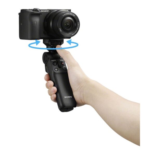 Sony | Shooting Grip | GP-VPT2BT | No cables required (Bluetooth-wireless); Dust and moisture resistant; Flexible tilt function; Quick, easy direction changes; Becomes a stable tripod, leaving both hands free for vlogging and other applications - Image 3