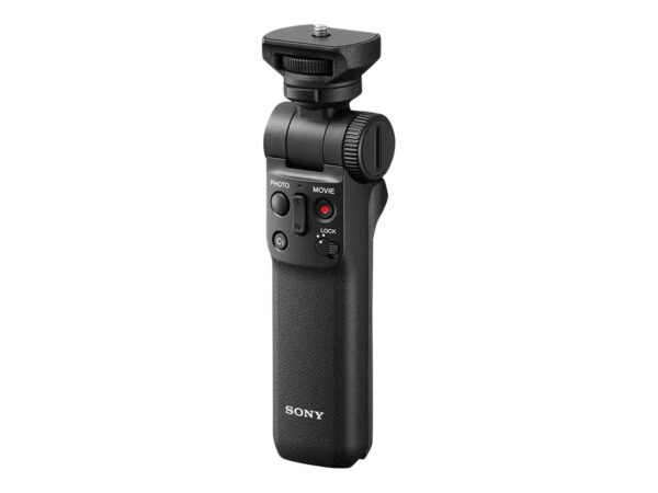 Sony | Shooting Grip | GP-VPT2BT | No cables required (Bluetooth-wireless); Dust and moisture resistant; Flexible tilt function; Quick, easy direction changes; Becomes a stable tripod, leaving both hands free for vlogging and other applications - Image 2
