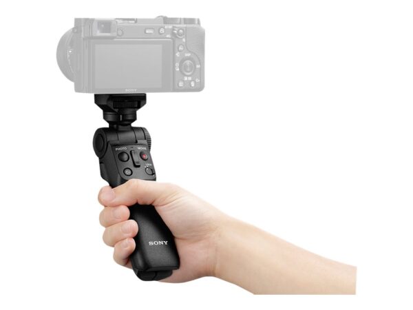 Sony | Shooting Grip | GP-VPT2BT | No cables required (Bluetooth-wireless); Dust and moisture resistant; Flexible tilt function; Quick, easy direction changes; Becomes a stable tripod, leaving both hands free for vlogging and other applications - Image 8