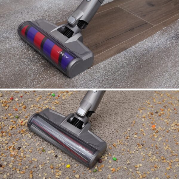 Jimmy | Vacuum Cleaner | JV85 Pro | Cordless operating | Handstick and Handheld | 600 W | 28.8 V | Operating time (max) 70 min | Purple/Grey | Warranty 24 month(s) | Battery warranty 12 month(s) - Image 7