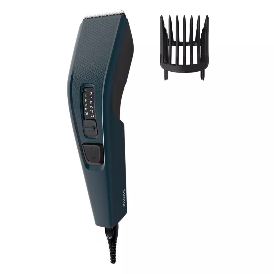 Philips | Hair clipper | HC3505/15 | Corded | Number of length steps 13 | Step precise 2 mm | Black/Blue - Image 3