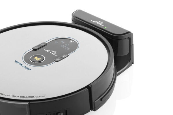 ETA | Vacuum cleaner | Falco Smart ETA251590000 | Wet&Dry | Operating time (max) 120 min | Lithium Ion | 2400 mAh | Dust capacity 0.6 L | Silver/Black | Battery warranty 24 month(s) - Image 3