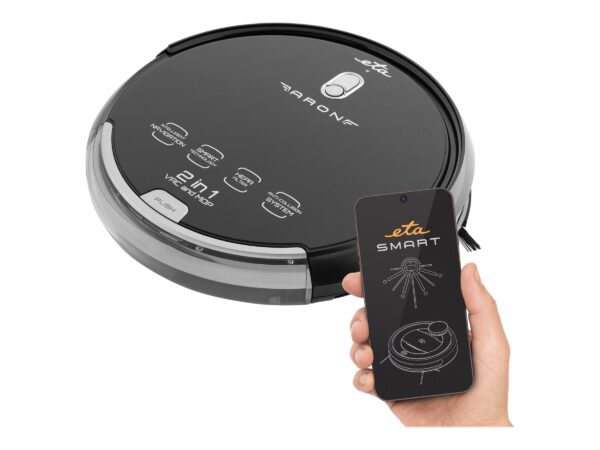 ETA | Vacuum cleaner | Aron ETA251290000 | Wet&Dry | Operating time (max) 120 min | Lithium Ion | 2400 mAh | Dust capacity 0.3 L | Black | Battery warranty 24 month(s) - Image 3