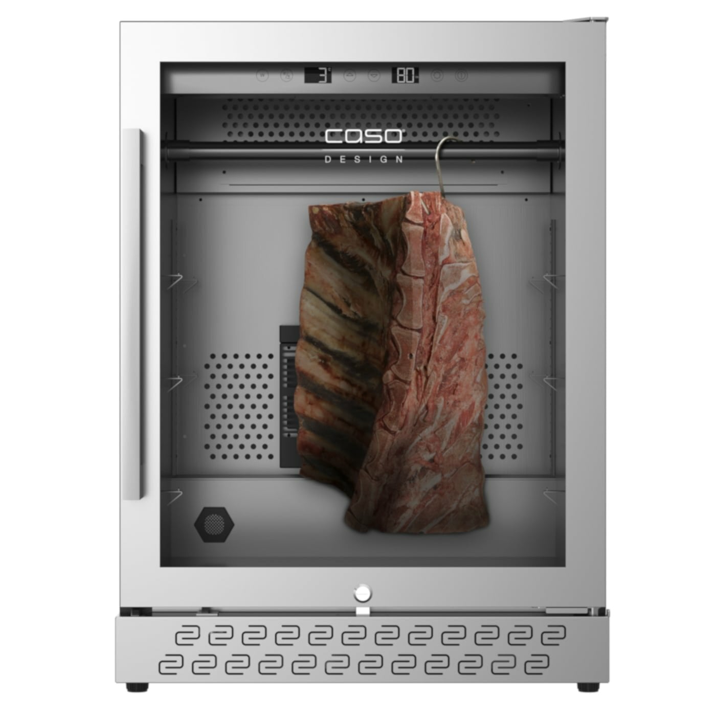 Caso | Dry aging cabinet with compressor technology | DryAged Master 125 | Energy efficiency class Not apply | Food-ageing cabinet with compressor technology | Free standing | Bottles capacity Not apply | Cooling type Compressor technology | Stainless steel - Image 2