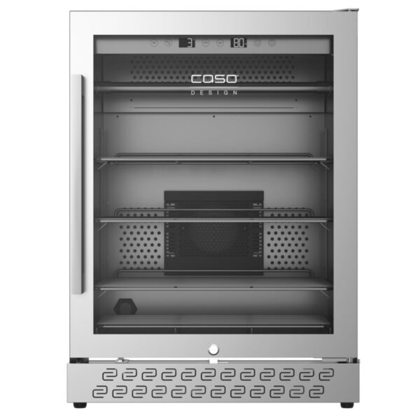 Caso | Dry aging cabinet with compressor technology | DryAged Master 125 | Energy efficiency class Not apply | Food-ageing cabinet with compressor technology | Free standing | Bottles capacity Not apply | Cooling type Compressor technology | Stainless steel