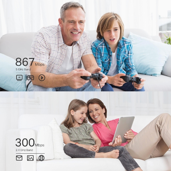 TP-LINK Archer T4E Dual Band PCI Express Adapter 2.4GHz/5GHz, 802.11ac, 300+867 Mbps, 2xDetachable antennas - Image 12