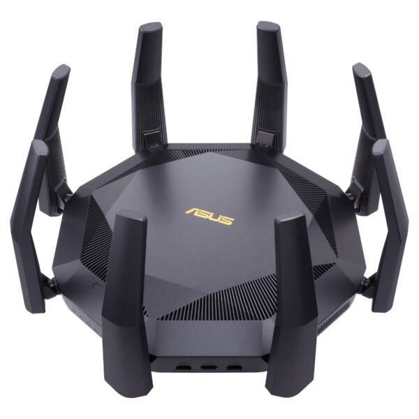 AX6000 Dual Band Router | RT-AX89X | 802.11ax | 4804+1300 Mbit/s | 10/100/1000 Mbit/s | Ethernet LAN (RJ-45) ports 8 | Mesh Support Yes | MU-MiMO Yes | Antenna type 8xExternal | 2xUSB 3.1 Gen 1