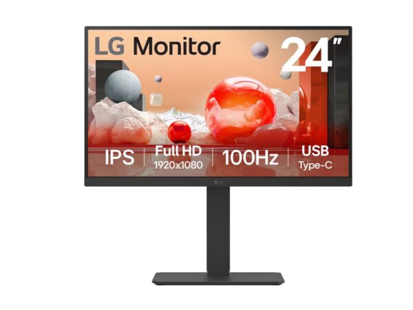LG 24BA750-B | 23.8 " | IPS | FHD | 16:9 | 100 Hz | 5 ms | 1920 x 1080 pixels | 200 cd/m² | HDMI ports quantity 1 | Black - Image 2