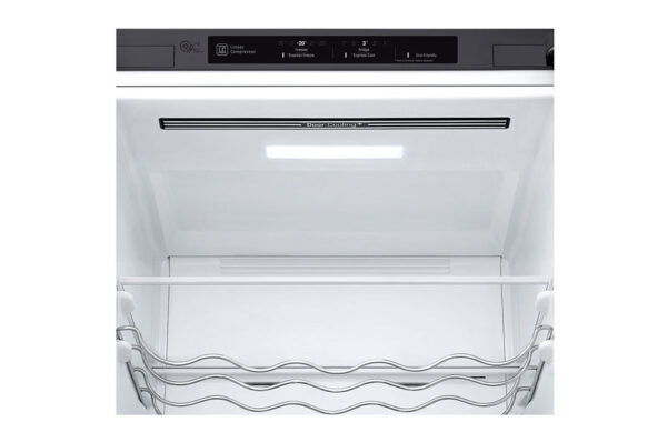 LG | Refrigerator | GBB72PZEMN | Energy efficiency class E | Free standing | Combi | Height 203 cm | No Frost system | Fridge net capacity 277 L | Freezer net capacity 107 L | 36 dB | Silver - Image 4