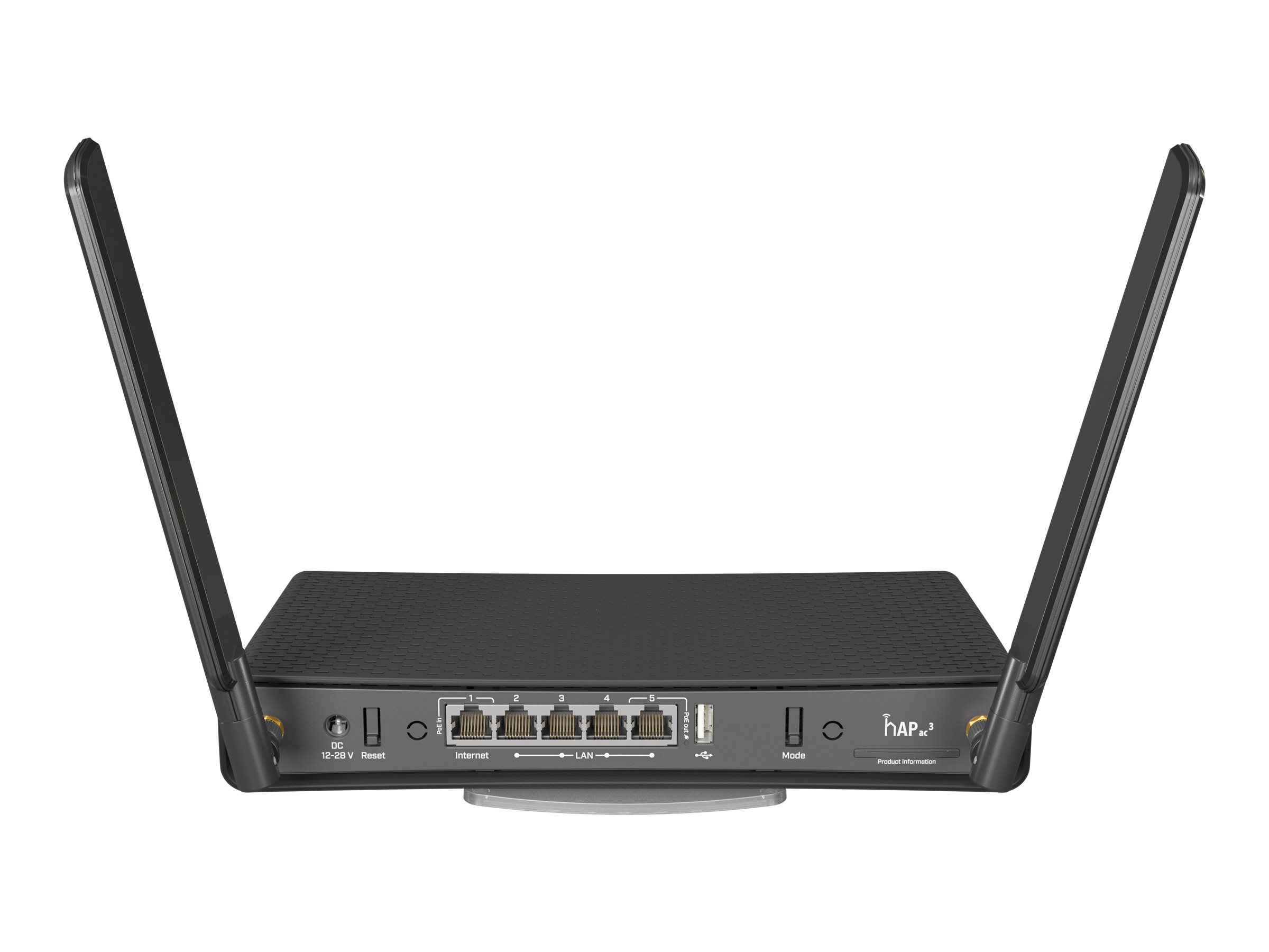 Wireless Router | HAP AC3 | 802.11ac | 300+867 Mbit/s | 10/100/1000 Mbit/s | Ethernet LAN (RJ-45) ports 5 | Mesh Support No | MU-MiMO No | No mobile broadband | Antenna type 2xExternal | 1 × USB-A - Image 6