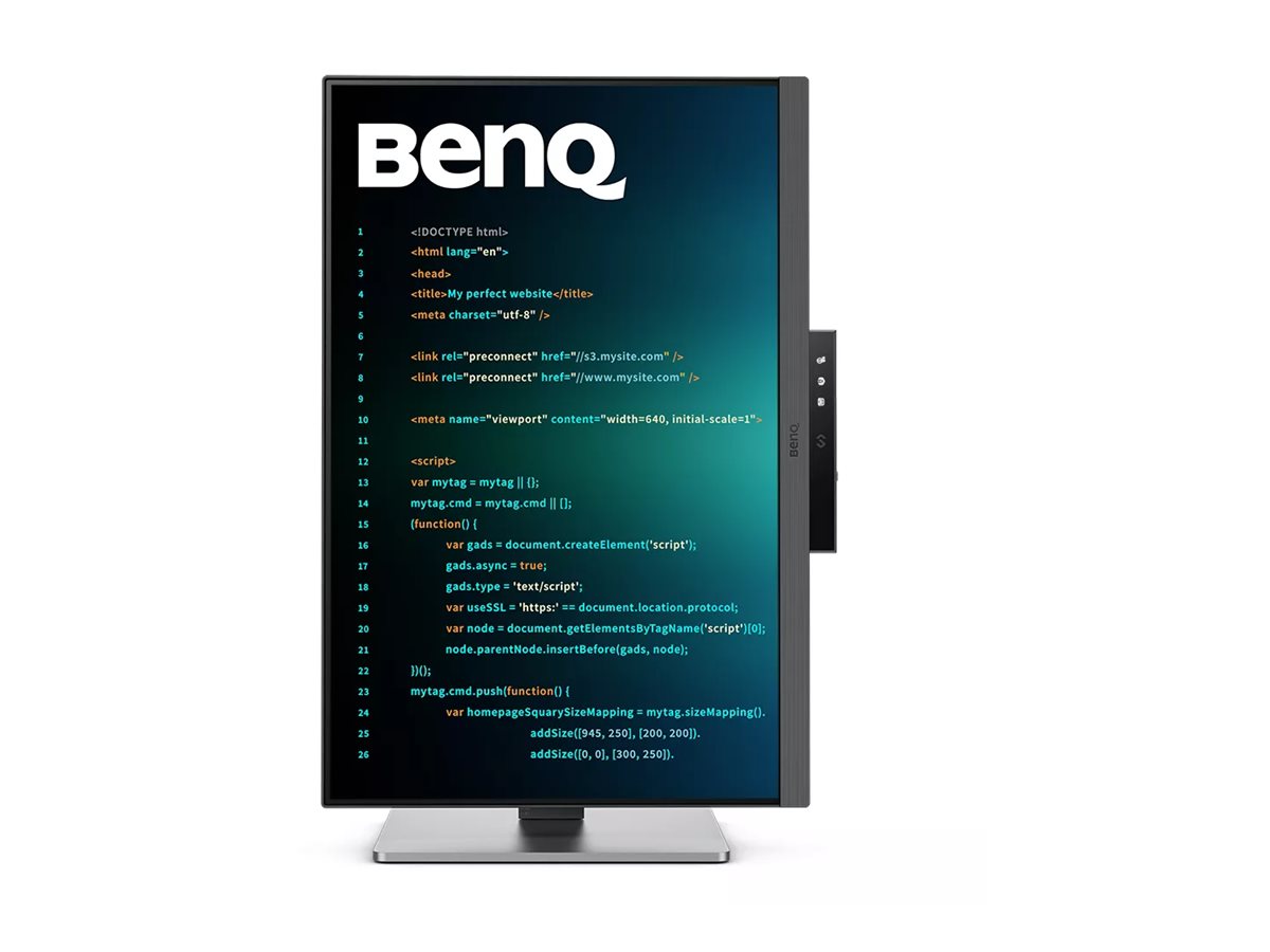 Benq | RD240Q | 24.1 " | IPS | 16:10 | 60 Hz | 5 ms | 2560 x 1600 pixels | 300 cd/m² | HDMI ports quantity 1 - Image 2