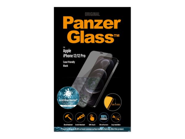 PanzerGlass | Apple | For iPhone 12/12 Pro | Glass | Black | 100% touch; The coating is non-toxic | Case Friendly - Image 8