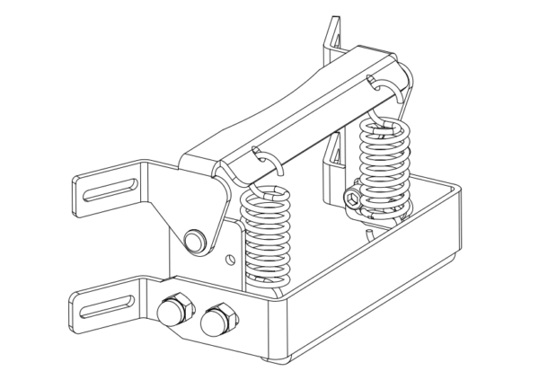 TunaBone Main Hinge set of Kamado 22inch/21inch - Image 2